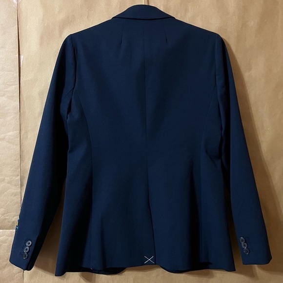 J. Crew | NWOT Parke Blazer in Bi-Stretch Cotton Classic Navy Size 2 - Picture 10 of 16